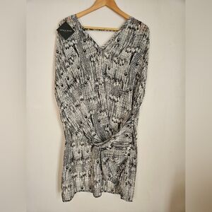 Sophia Reyes OS NWT, snakeskin print snap side cover up vacation resort …